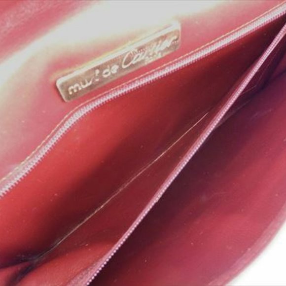 Cartier Clutch bag Mastline Red leather Woman unisex Authentic Used E1345 - Picture 4 of 8
